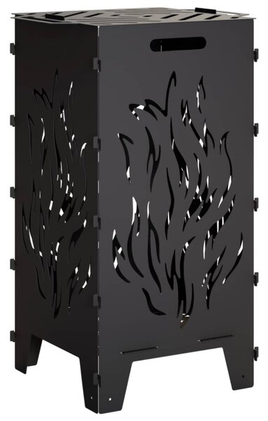 Tűzrakó Fekete 47 x 38 x 75 cm Acél
