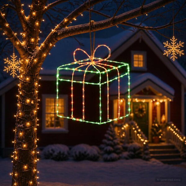 Karácsonyi világító ablakdísz sziluettek LOVIISA 200 LED