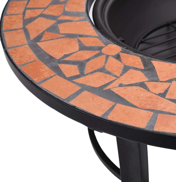 Terrakotta kerámia mozaik tűztál 68 cm