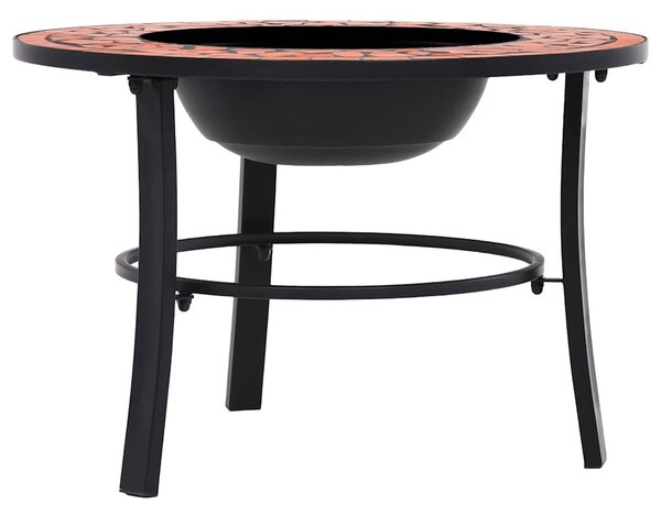 Terrakotta kerámia mozaik tűztál 68 cm