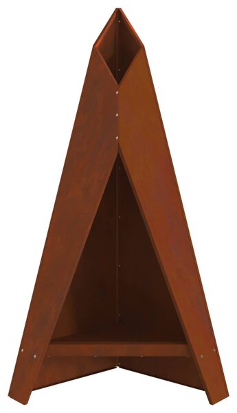 Tűzgyújtó tál Rozsdás 58 x 40 x 100 cm Időjárásálló acél