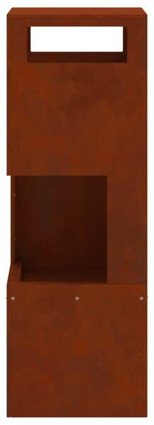 Tűzgyújtó tál Barna 35 x 35 x 100 cm Időjárásálló acél
