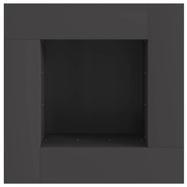 Tűzgyújtó tál Fekete 80 x 80 x 40 cm Időjárásálló acél