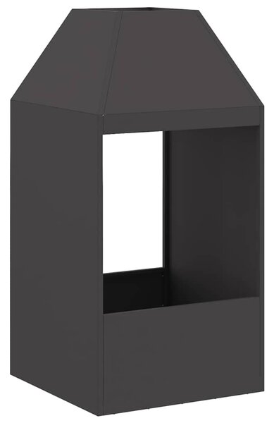 Tűzgyújtó tál Fekete 50 x 50 x 100 cm Időjárásálló Acél