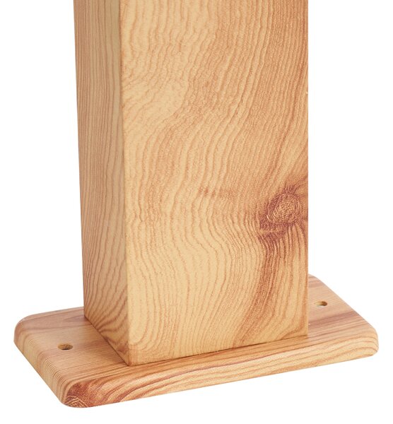 Modern kültéri állólámpa alumíniumból, famintával, 65 cm, IP44 - Baleno