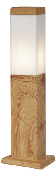 Modern kültéri állólámpa acélból, famintával, 45 cm, IP44 - Malois