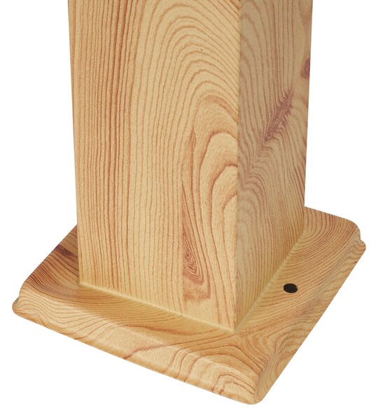 Modern kültéri állólámpa acélból, famintával, 45 cm, IP44 - Malois