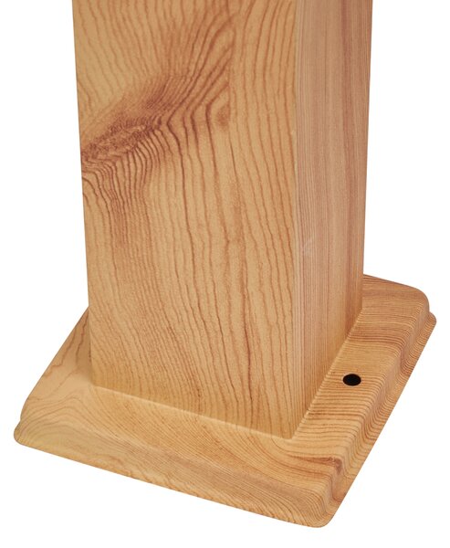 Modern kültéri állólámpa acélból, famintával, 80 cm, IP44 - Malois