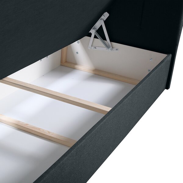 KONDELA Boxspring ágy, 140x200, szürke, STAR