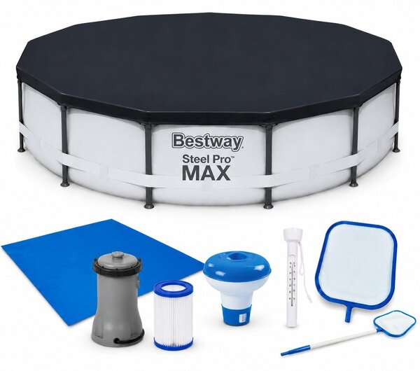 Bestway Steel Pro MAX fémkeretes medence, 305x76 cm, minden tartozékkal