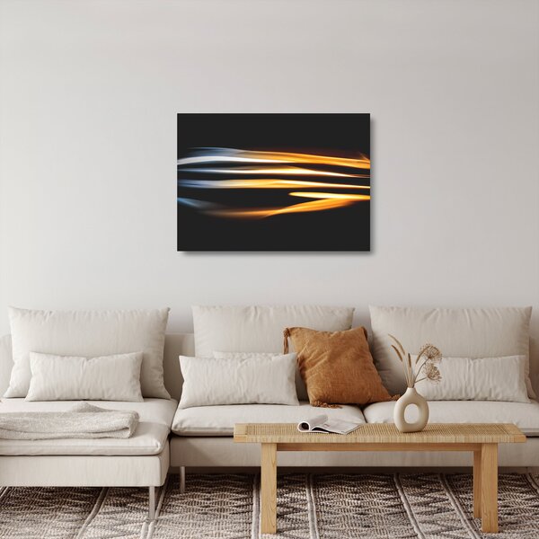 Fekete kép (üvegen) (70x50 cm)