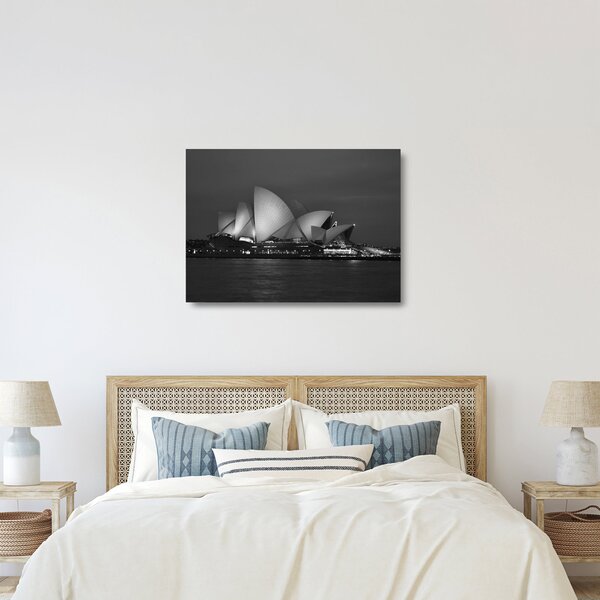 A Sydney-i Operaház képe (üvegen) (70x50 cm)