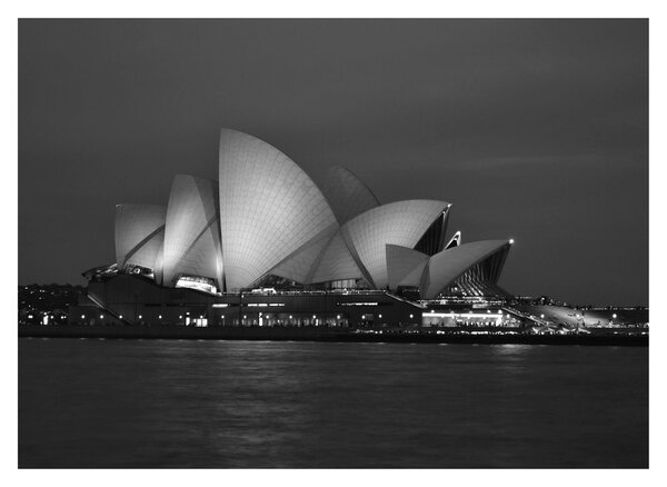A Sydney-i Operaház képe (üvegen) (70x50 cm)