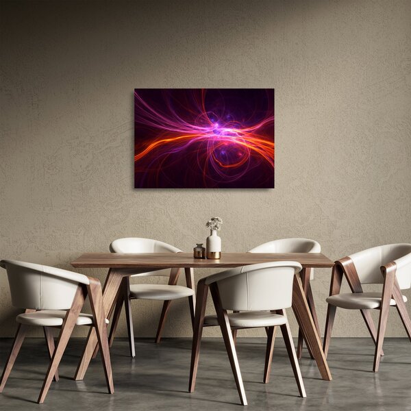 Modern absztrakció képe (üvegen) (70x50 cm)