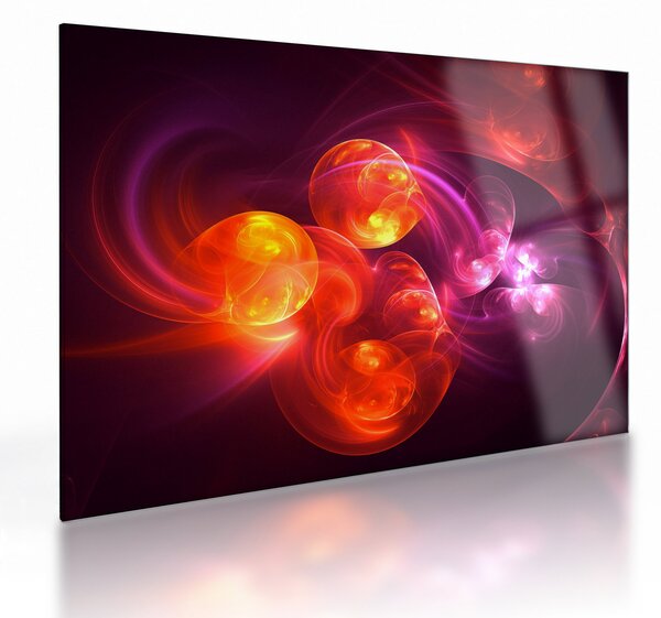 Modern absztrakció képe (üvegen) (70x50 cm)