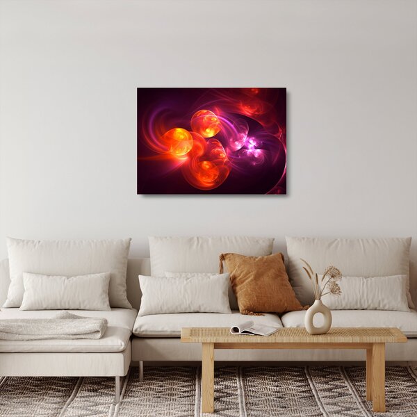 Modern absztrakció képe (üvegen) (70x50 cm)