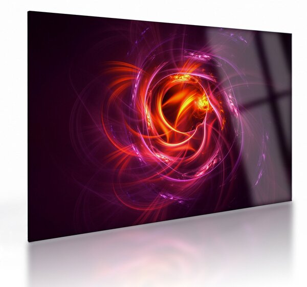 Ragyogó modern absztrakció képe (üvegen) (70x50 cm)