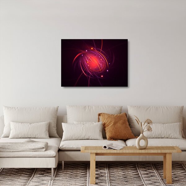 Modern kép absztrakció (üvegen) (70x50 cm)