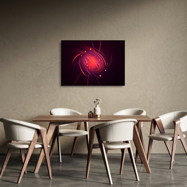 Modern kép absztrakció (üvegen) (70x50 cm)