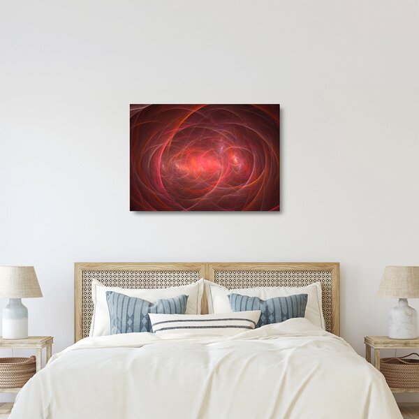 Modern absztrakt kép (üvegen) (70x50 cm)