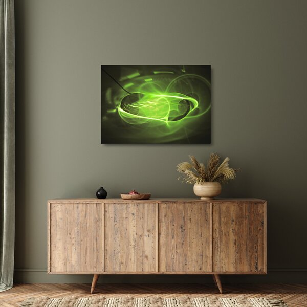 Modern absztrakt kép (üvegen) (70x50 cm)
