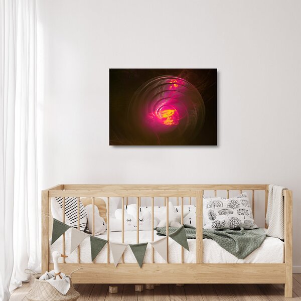 Kép - spirális absztrakció (üvegen) (70x50 cm)