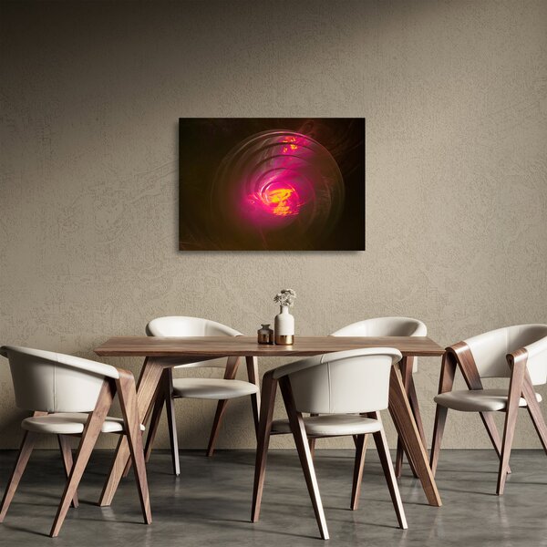 Kép - spirális absztrakció (üvegen) (70x50 cm)
