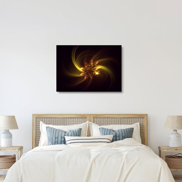 Kép - absztrakt propellerek (üvegen) (70x50 cm)