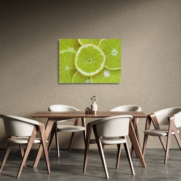Kép - citrom szelet (üvegen) (70x50 cm)
