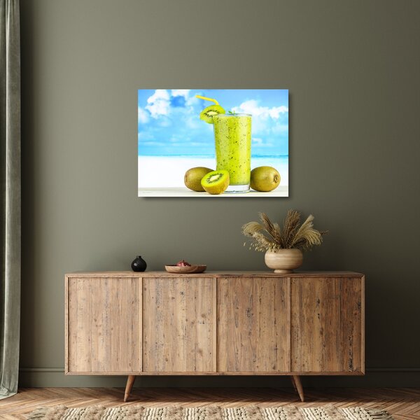 Kép - kiwi smoothie (üvegen) (70x50 cm)