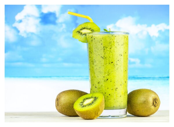Kép - kiwi smoothie (üvegen) (70x50 cm)