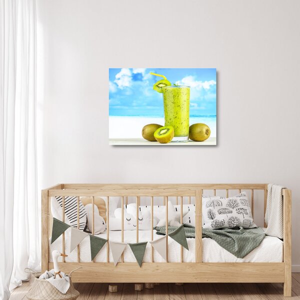 Kép - kiwi smoothie (üvegen) (70x50 cm)