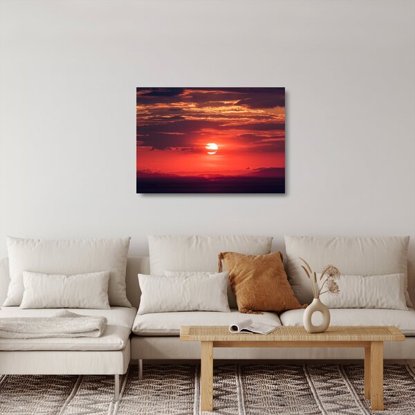 Színes nap képe (üvegen) (70x50 cm)