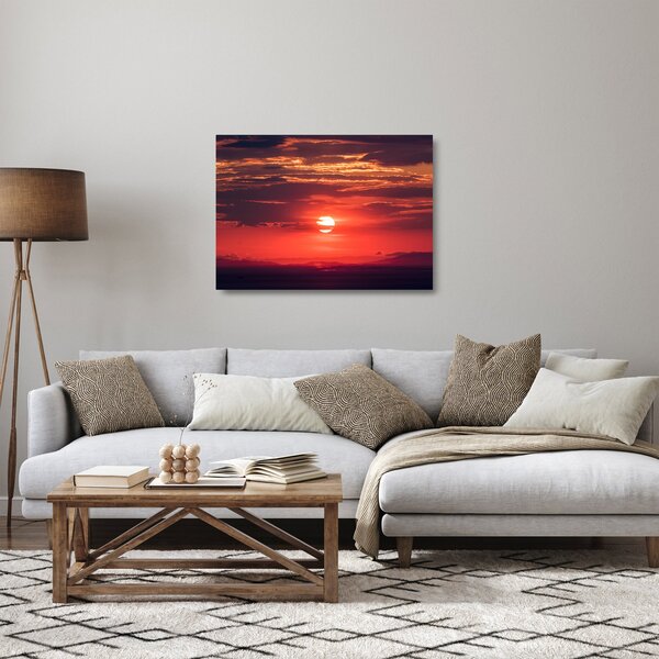 Színes nap képe (üvegen) (70x50 cm)