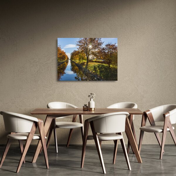 Vízi csatorna képe (üvegen) (70x50 cm)