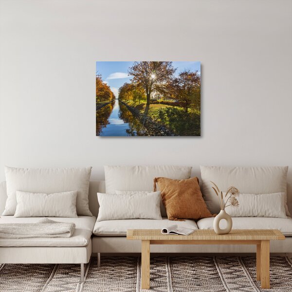 Vízi csatorna képe (üvegen) (70x50 cm)