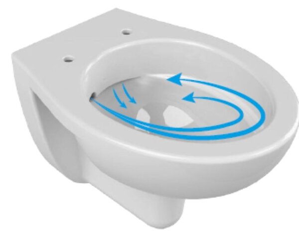 CeraStyle LILA fali WC - VORTEX örvény öblítéses - mély öblítés
