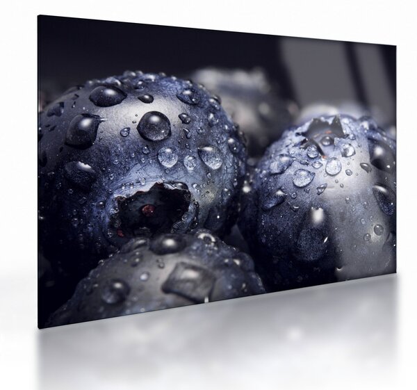 Vízcseppekkel ellátott gyümölcs képe (üvegen) (70x50 cm)