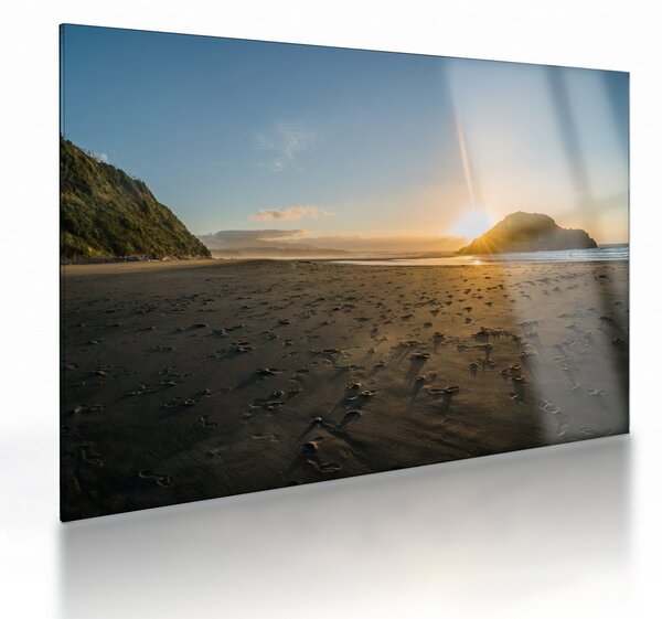 Strand képe (üvegen) (70x50 cm)