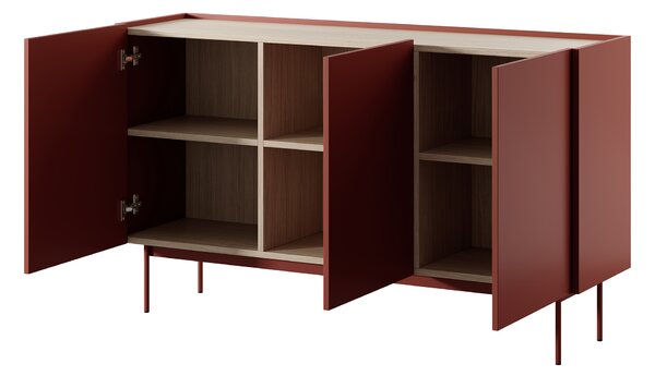 COLOR K-144 komód - téglavörös