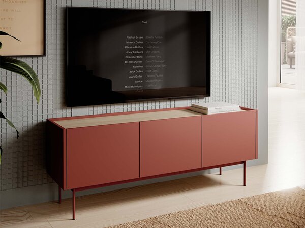 COLOR RTV-144 tévés szekrény - téglavörös