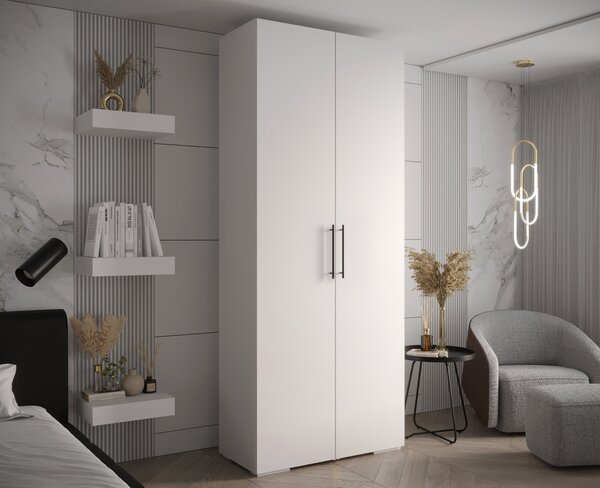 INOVA 3 ruhásszekrény 100x237x47 - fehér