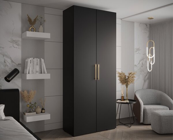 INOVA 3 ruhásszekrény 100x237x47- fekete