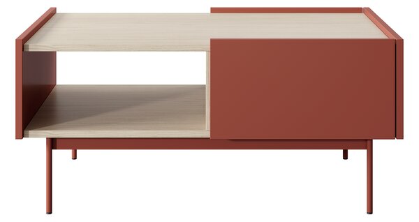 COLOR L-97 dohányzóasztal - téglavörös