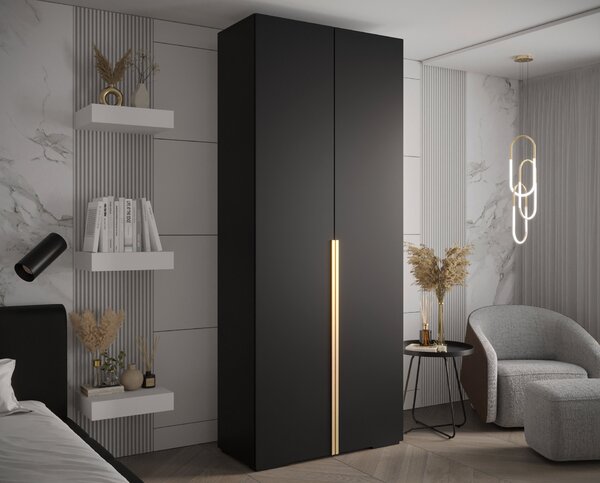 INOVA 1 ruhásszekrény 100x237x47 - fekete
