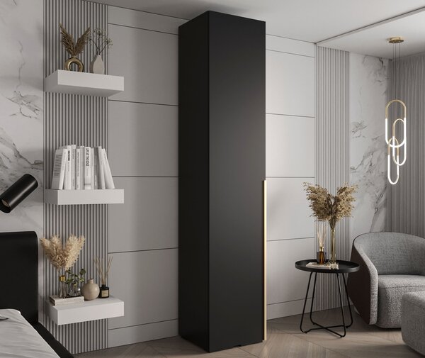 INOVA 1 ruhásszekrény 50x237x47 - fekete