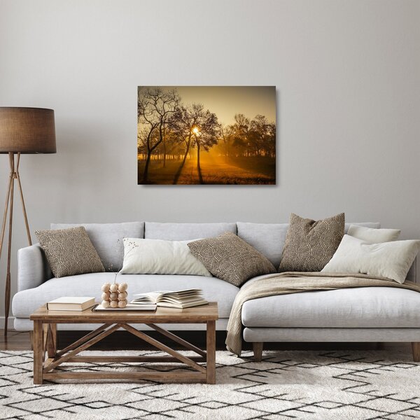 Napkelte kép (üvegen) (70x50 cm)