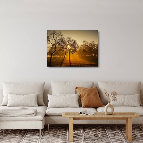Napkelte kép (üvegen) (70x50 cm)