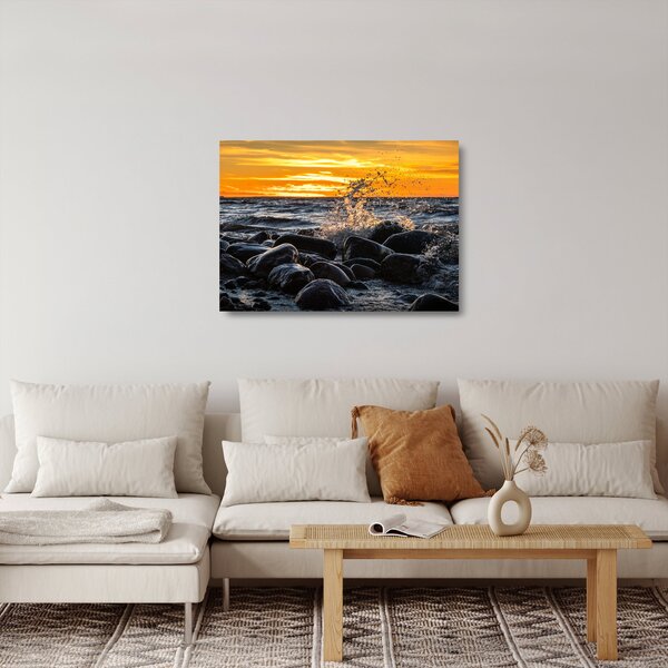 Tenger képe (üvegen) (70x50 cm)