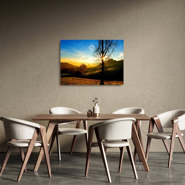Napkelte kép (üvegen) (70x50 cm)